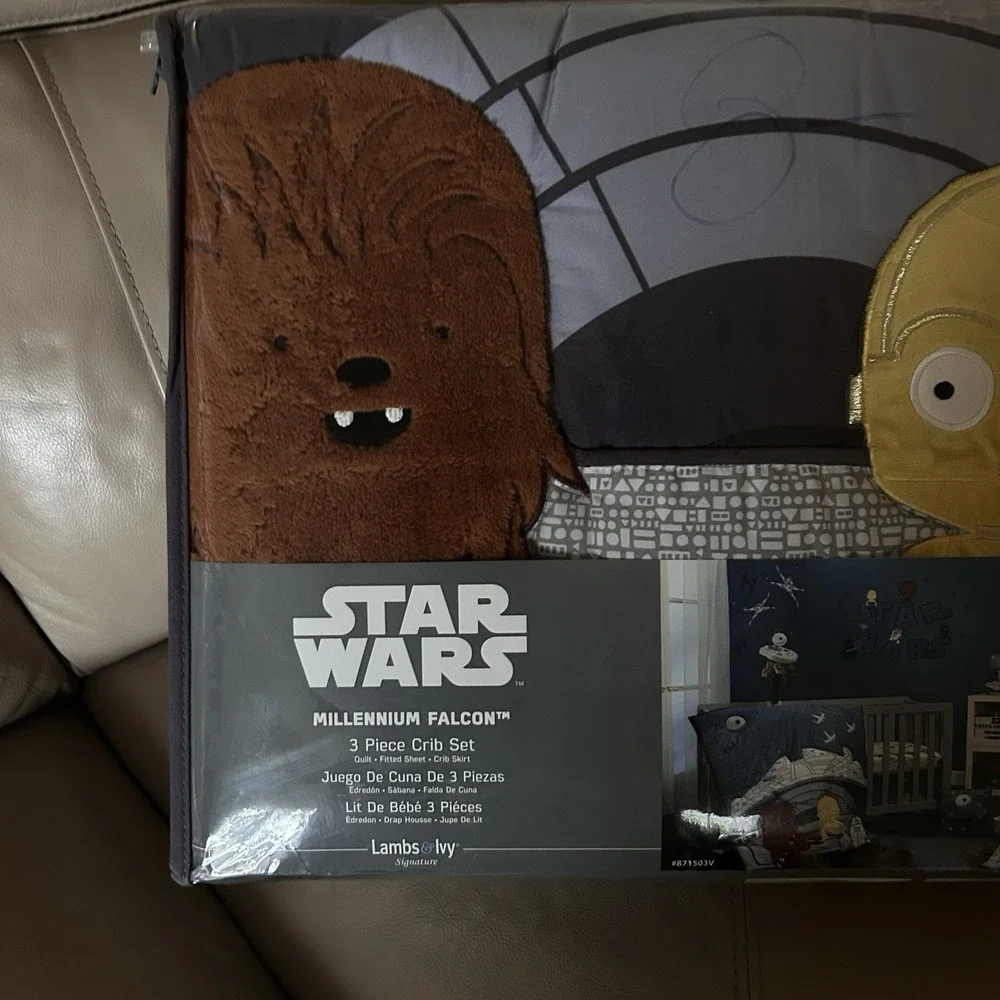 Lambs & Ivy Star Wars Signature Millennium Falcon 3-Piece Baby Crib Bedding Set